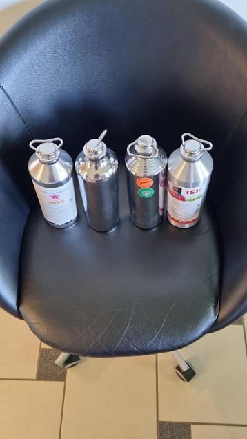 4 stuks aluminium bedkruik 1 liter