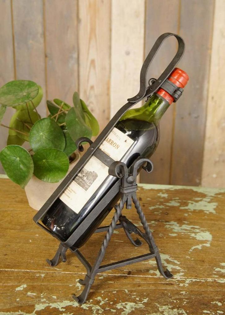 Vintage gietijzer wijnschenker Asbach Uralt kantelmechanisme, Antiek en Kunst, Curiosa en Brocante, Ophalen of Verzenden