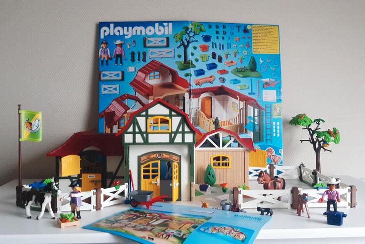 Playmobil 6926 Paardenmanege. (Set 446), Kinderen en Baby's, Speelgoed | Playmobil, Zo goed als nieuw, Complete set, Ophalen of Verzenden