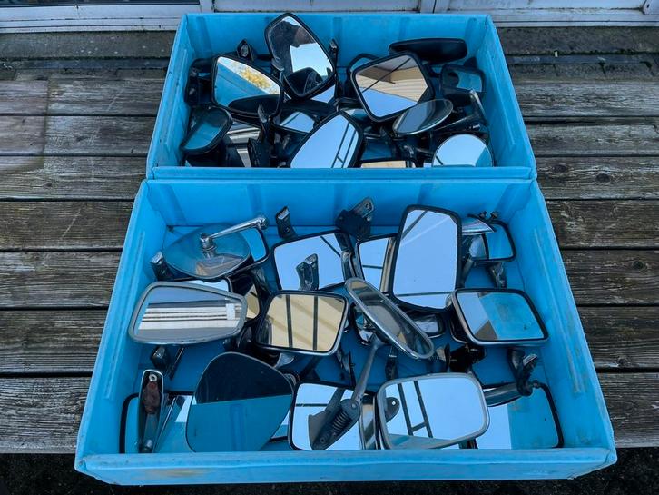 Partij spiegels voor diverse oldtimers, Auto-onderdelen, Spiegels, Oldtimer onderdelen, Volvo, Gebruikt, Ophalen of Verzenden