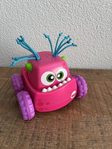 Fisher-Price roze duw en rij monstertruck in PRIMA staat. beschikbaar voor biedingen
