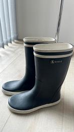Aigle regenlaarzen 33 valt groot 34 zwart in nette staat, Gebruikt, Jongen of Meisje, Aigle, Ophalen of Verzenden