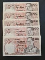 Thailand 10 baht 1980. 5 maal unc., Postzegels en Munten, Munten | Azië, Verzenden