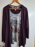 Bordeaux overslag tuniek maat XL. merk M&S, Ophalen of Verzenden, Zo goed als nieuw, Overige kleuren, Blouse of Tuniek