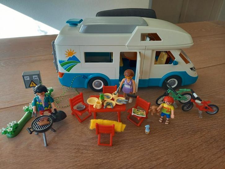 Playmobil Camper vakantie met familie - 70088 COMPLEET, Kinderen en Baby's, Speelgoed | Playmobil, Zo goed als nieuw, Complete set