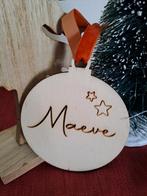 Gepersonaliseerde Houten Kerstbal met Naam, Ophalen of Verzenden, Nieuw