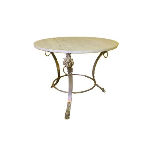 Mid-century Salontafel met Marmeren blad, jaren 50/60, Antiek en Kunst, Antiek | Meubels | Tafels, Ophalen
