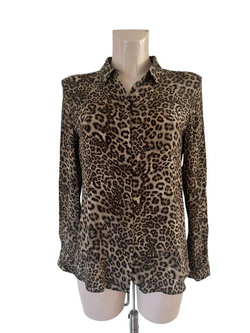 Marc Cain blouse M, Kleding | Dames, Blouses en Tunieken, Zo goed als nieuw, Maat 38/40 (M), Bruin, Ophalen of Verzenden