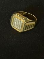 Gouden heren ring te koop, Sieraden, Tassen en Uiterlijk, 20 of groter, Heer, Ophalen of Verzenden, Zo goed als nieuw