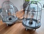 2 Tafellampen compleet met ledlampen zgan, Ophalen, Zo goed als nieuw, Glas, Minder dan 50 cm