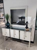 Kaptafel met spiegel - Make-up kast met spiegel met led, Ophalen, 100 tot 150 cm, 125 cm of meer, Zo goed als nieuw