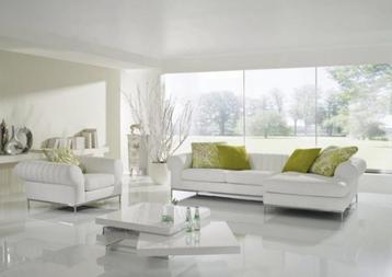 Ruim 86m2 Laminaat hoogglans XL tegel WIT - 1220 x 610 x 8 m beschikbaar voor biedingen