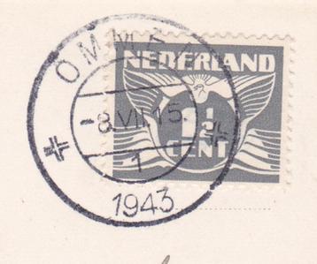 AK met Stempel / Kortebalkstempel Ommen 1 - 1943 beschikbaar voor biedingen