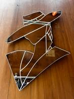 Vintage spiegel, Ophalen, Ovaal, Minder dan 50 cm, Minder dan 100 cm