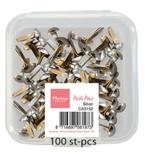Marianne Design Push Pins splitpennen zilver CA3152 100 stuk, Hobby en Vrije tijd, ., Overige typen, Nieuw, Ophalen of Verzenden