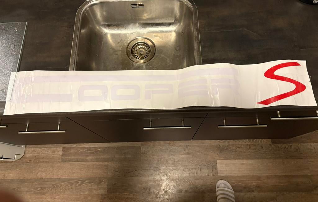 Mini cooper S voorruit sticker, Auto diversen, Autostickers, Ophalen of Verzenden