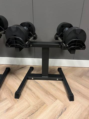 Verstelbare/adjustable (Nüobell) dumbells 2 - 20 met stand!