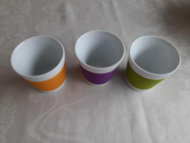 Bodum koffie/thee bekers 3st., Huis en Inrichting, Keuken | Servies, Zo goed als nieuw, Overige typen, Overige stijlen, Porselein