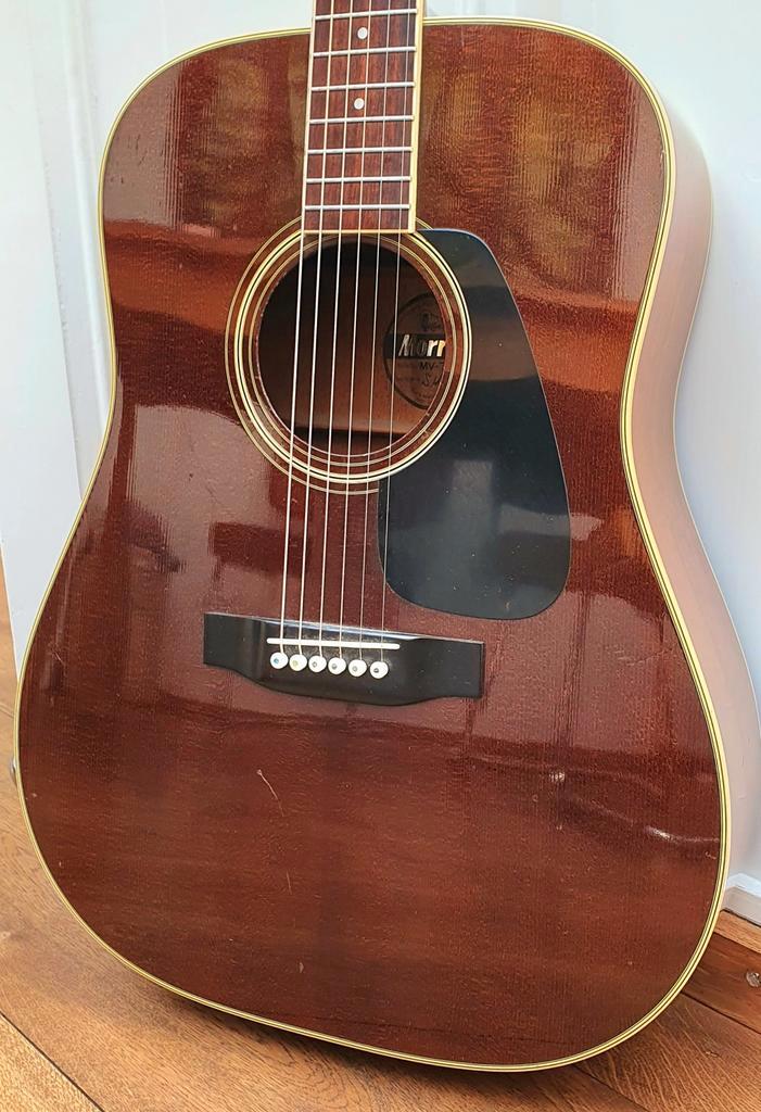 Morris dreadnought akoestische gitaar., Muziek en Instrumenten, Snaarinstrumenten | Gitaren | Akoestisch, Western- of Steelstringgitaar
