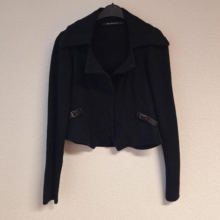 Kort gebreid dames vest, Expresso, zwart, S, Kleding | Dames, Truien en Vesten, Gedragen, Maat 36 (S), Zwart, Ophalen of Verzenden