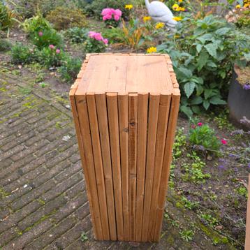 Houten zuil/pilaar plantentafel - Showmodel 60cm hoog beschikbaar voor biedingen