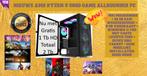 Nieuwe instap Game Allrounder Pc + 32 Gb + 2 Jaar Garantie, 32 GB, Nieuw, 2 TB, Gaming