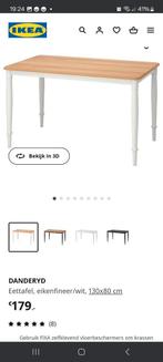Ikea danderyd eettafel 4 persoons, 50 tot 100 cm, Gebruikt, Rechthoekig, Ophalen