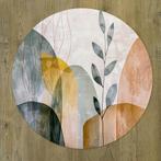 Moderne muurcirkel 60x60 cm forex abstract natuur, Nieuw, Print, Info@demuurdecoratie.nl, 9076KA