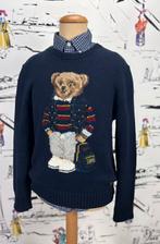 Ralph Lauren navy trui met beer maat 12 (249 euro), Kinderen en Baby's, Verzenden, Trui of Vest, Zo goed als nieuw, Ralph Lauren