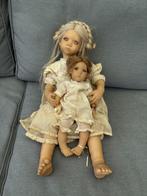 Annette Himstedt Freeke en Bibi, 60cm., Ophalen of Verzenden, Gebruikt, Pop, Levensecht of Reborn