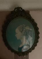 barok ovale lijst met dame erin, Ophalen of Verzenden