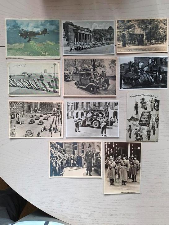 11x ansichtkaarten Nederland in de tweede wereldoorlog, Verzamelen, Ansichtkaarten | Nederland, Utrecht, 1940 tot 1960, Ophalen of Verzenden