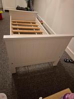 Peuterbed 70x150 cm incl. matras en overtrek, Lattenbodem, Gebruikt, 70 tot 85 cm, 140 tot 160 cm