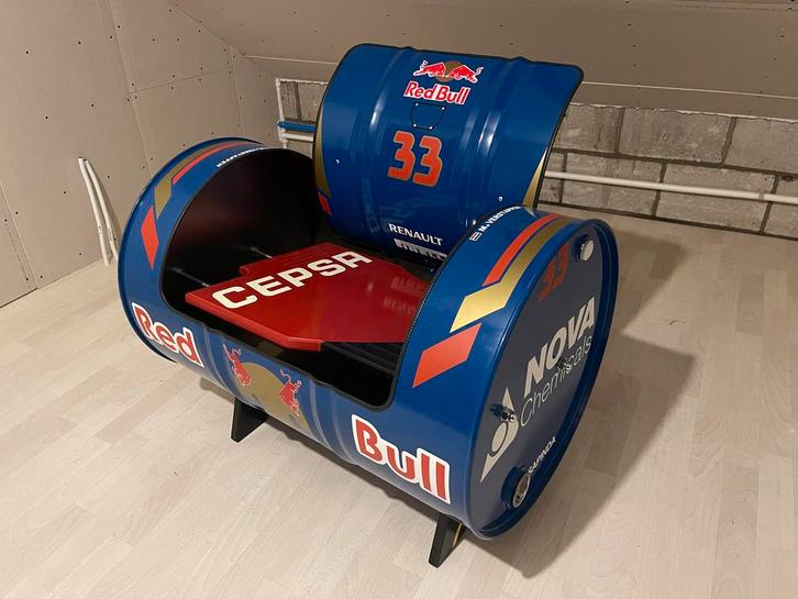 Olievat stoel Toro Rosso - Eyecatcher!, Verzamelen, Automerken, Motoren en Formule 1, Zo goed als nieuw, Formule 1, Ophalen