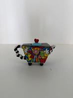Romero Britto mini theepot – kleurrijk popart design, Ophalen of Verzenden, Nieuw, Overige stijlen, Overige typen