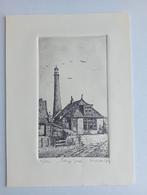 Anna Doedijns Ets Vuurtoren Lange Jaap Den Helder, Antiek en Kunst, Kunst | Etsen en Gravures, Ophalen of Verzenden