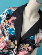Leuke vintage jaren 80 jurk print maat 44, Verzenden, Maat 42/44 (L), Vintage, Knielengte