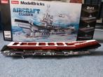 sluban modelbricks aircraft carrier, Hobby en Vrije tijd, Modelbouw | Boten en Schepen, Ophalen, Zo goed als nieuw, Overige merken