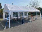 Te huur: partytent 8x4 evt. met houten vloerdelen, Tuin en Terras, Partytenten, Ophalen, Partytent, Zo goed als nieuw, 4 tot 6 meter