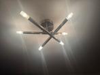 Moderne Rvs plafondlamp, Ophalen of Verzenden, Gebruikt, Metaal