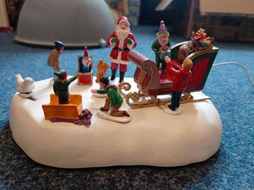 Lemax kerst kerstman elfjes kerstdorp  beschikbaar voor biedingen