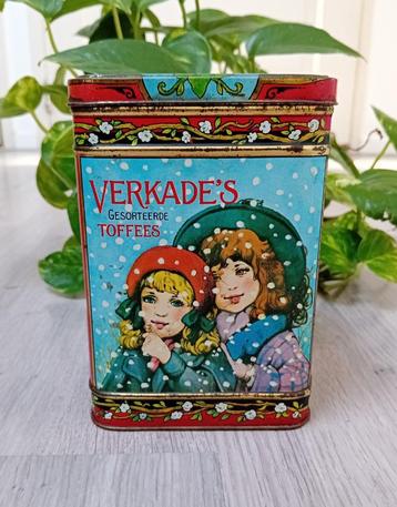 Verkade Zachte Toffees  snoep blik beschikbaar voor biedingen