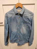 Spijker overhemd Cast Iron maat L in nieuwstaat, Kleding | Heren, Overhemden, Blauw, Ophalen of Verzenden, Zo goed als nieuw, Halswijdte 41/42 (L)