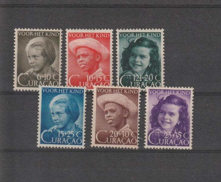 Curaçao 1948. NVPH 200 t/m 205, Ongebruikt., Postzegels en Munten, Postzegels | Nederlandse Antillen en Aruba, Postfris, Verzenden
