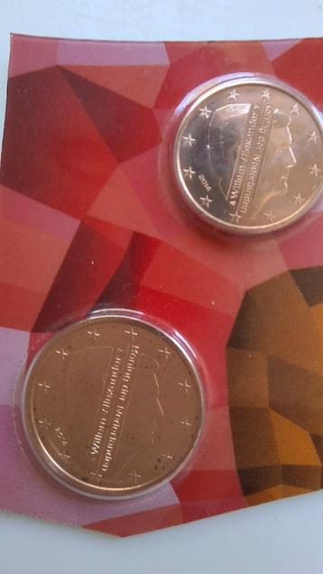 2014 Nederland 1 en 2 eurocent. beschikbaar voor biedingen