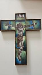 Opaline kruis crucifix gebroeders van Paridon 33 x 28 cm, Verzamelen, Verzenden, Zo goed als nieuw, Overige typen, Christendom | Katholiek