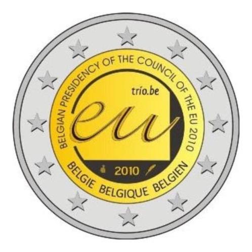 Twee Euromunt België: EU-voorzitter [2010], Postzegels en Munten, Munten | Europa | Euromunten, Losse munt, 2 euro, België, Verzenden