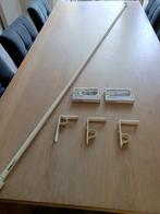 Ikea gordijn rail / roede 2 tot 4 meter incl 5 ophangbeugels, Ophalen, 200 cm of meer, Wit, Zo goed als nieuw