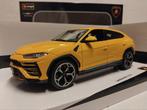 Lamborghini Urus suv yellow geel Bburago metal 1:18 KRD, Hobby en Vrije tijd, Modelauto's | 1:18, Ophalen of Verzenden, Zo goed als nieuw