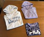 Witte Levi’s hoodie maat XS(maat34/170), fila en pieces S., Ophalen of Verzenden, Zo goed als nieuw, Meisje, Trui of Vest